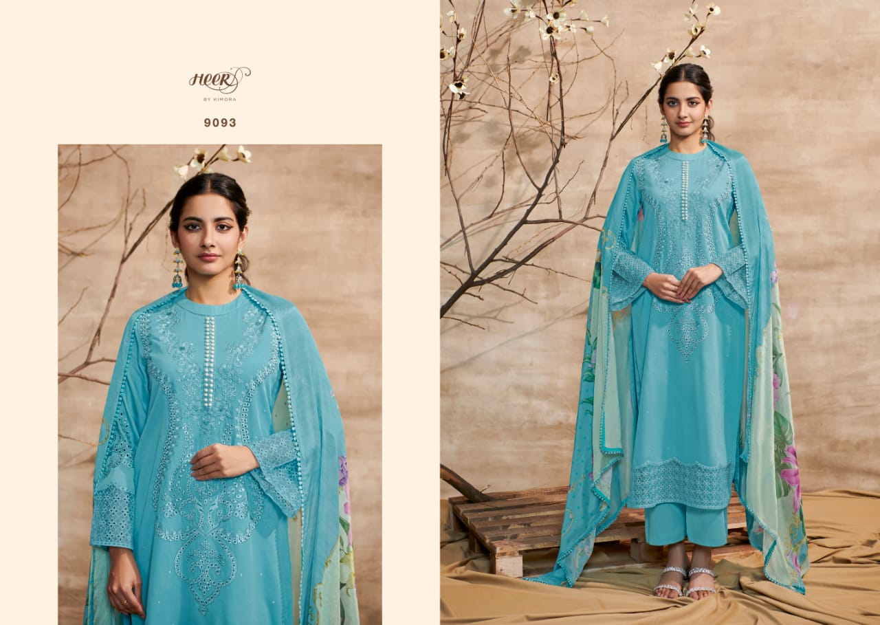 Heer Shabiba By Kimora Cotton Salwar Suits Catalog
